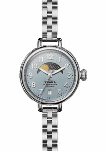 Shinola Birdy Moon Phase 34mm Silver Blue (S0120109236) Shinola Birdy Moon Phase 34mm Silver Blue (S0120109236)