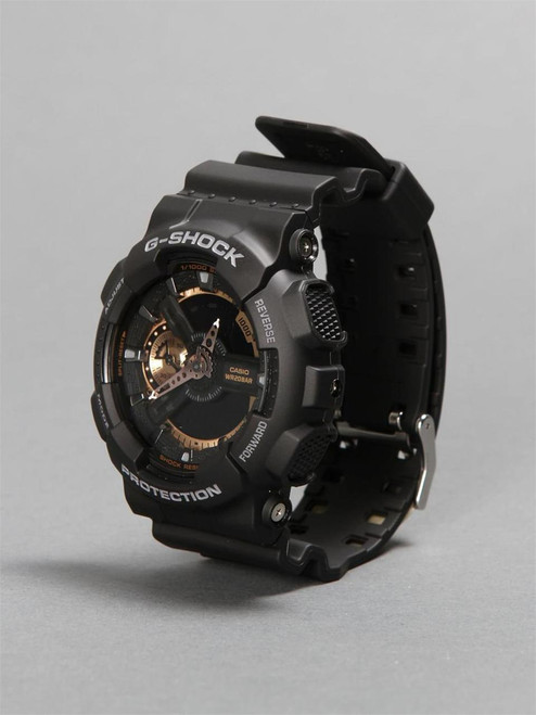 g shock matte black rose gold