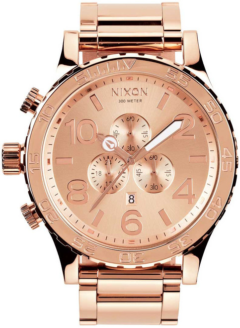 nixon rerun rose gold