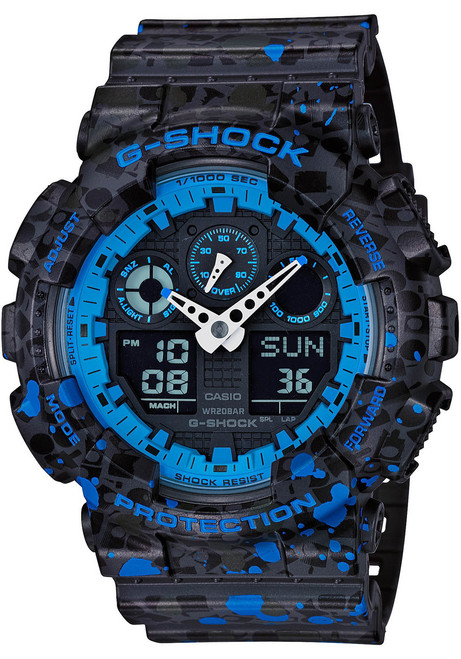 g shock ga100 black