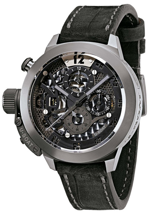 U-Boat Classico 45 Automatic Titanium Tungsten Skeleton 