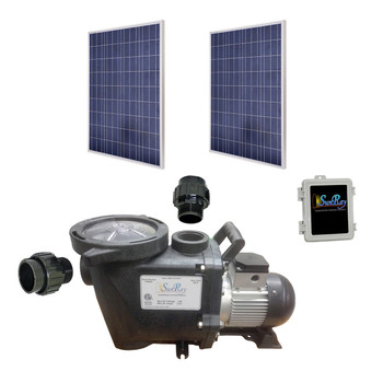 SunRay SolFlo2 - 2 Solar Panels 500w Filter Pump Systems Complete 50GPM 50FT Head 120VDC Brushless Motor SunRay SolFlo2 - 2 Solar Panels 500w Filter Pump Systems Complete 50GPM 50FT Head 120VDC Brushless Motor