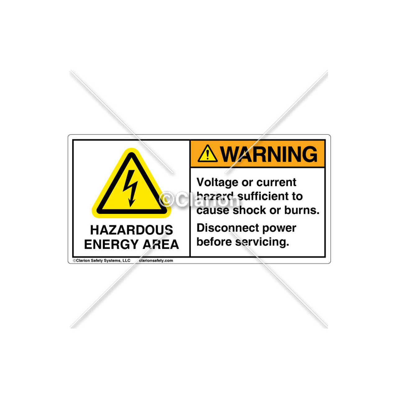 Warning/Hazardous Energy (H6010RDWHPJ) label