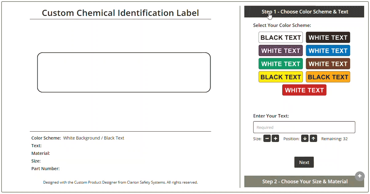 Identification Label Customizer
