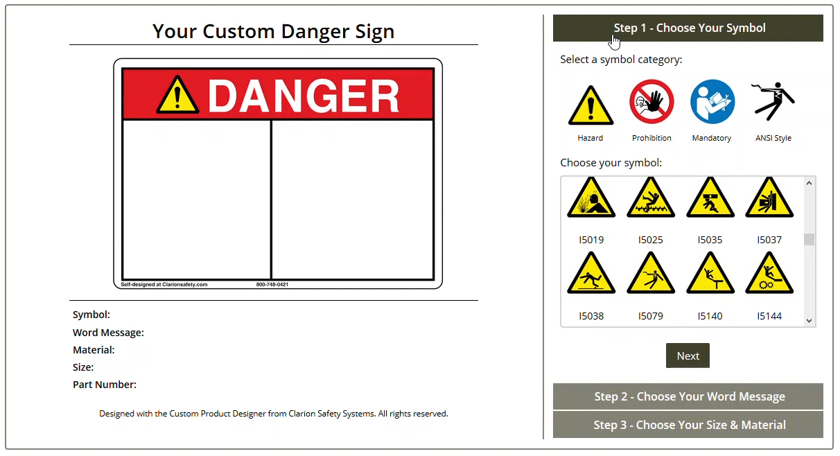 Safety Sign Customizer