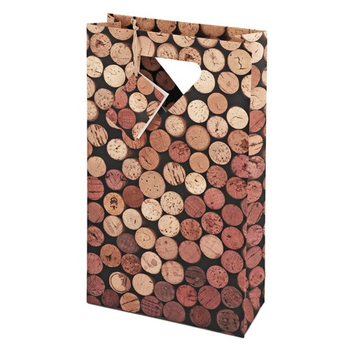 Gift Bag Cork Ends Two Bottle