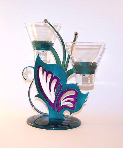 Admiral Butterfly Candle Holder Double