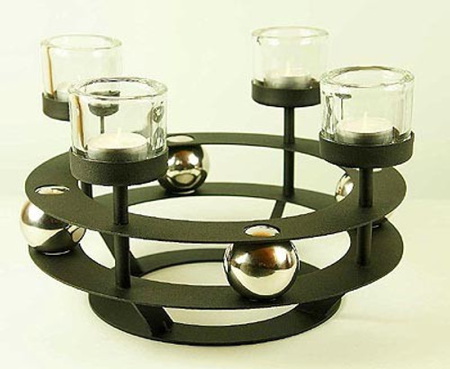 Ball Bearing Candle Holder 4 Place