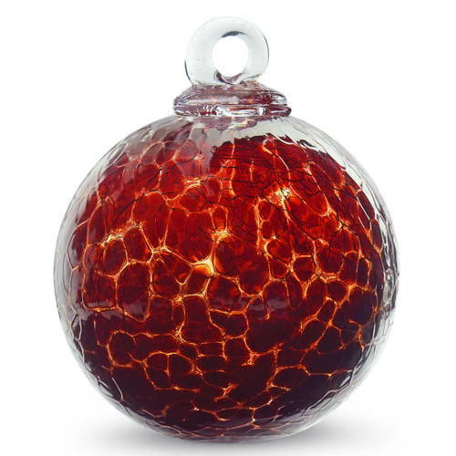 Dark Red Crackle