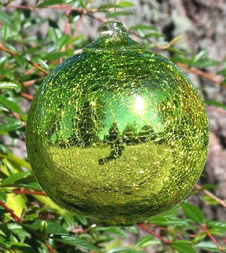 Lime Mirrored Crackle