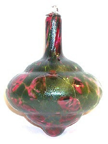 Extra Large Bell Red / Green Silver Salt