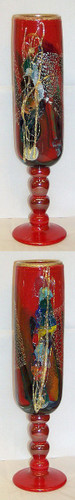 Tall Goblet Art Glass Vase
