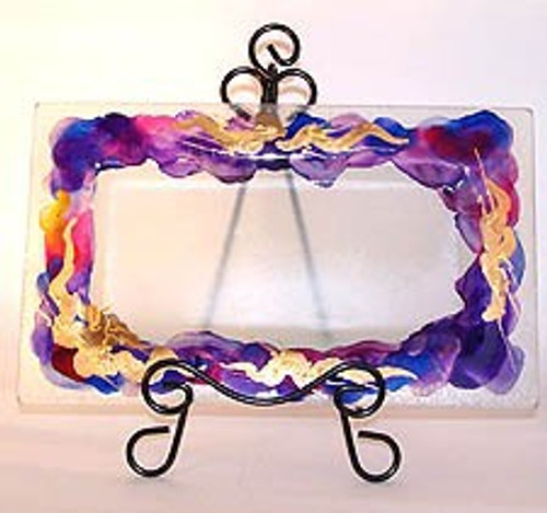Decorate Glass Plates, Royal Splash
