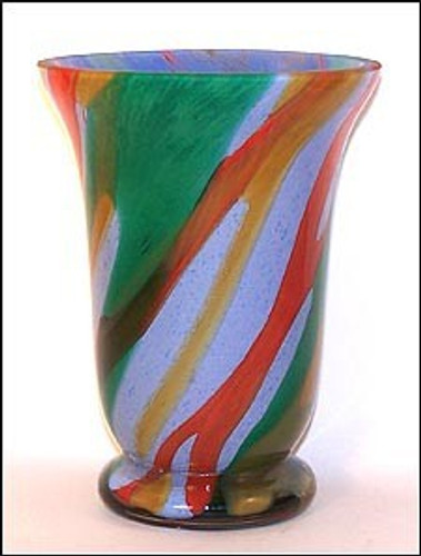 Footed Vase / The Meadow