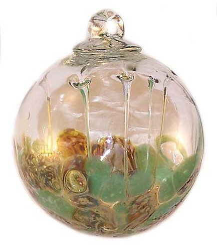 Medusa Spirit Ball, Pale Green & Old Gold