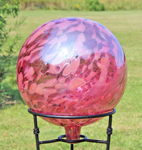 Garden Gazing Ball "Tea Rose"