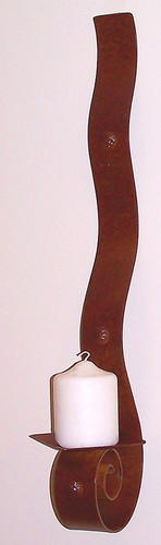 Large Ribbon Candle Sconce