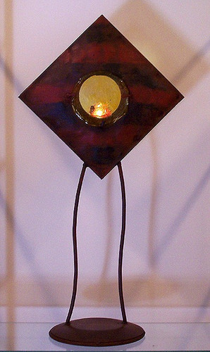 Diamond Hammered Candle Stand