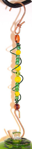 Beaded Hanger Green/Yellow
