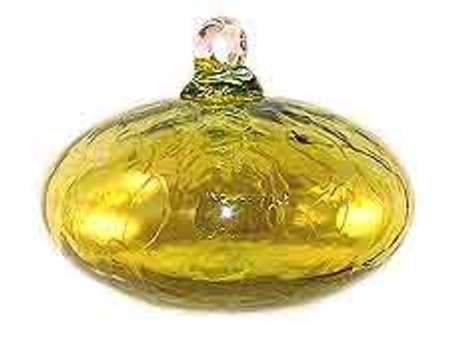 Mini Orb Lemon Yellow Iridized