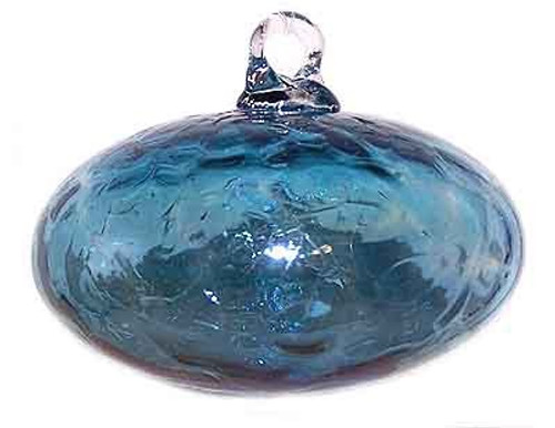 Mini Orb Turquoise Iridized Finish
