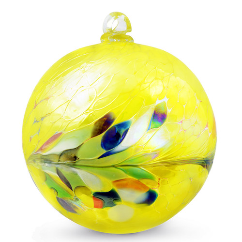 Circus Yellow Kugel 6 Inch