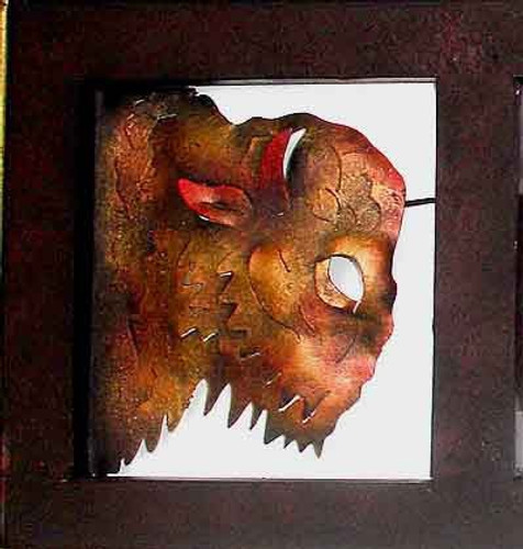 Buffalo Head Framed