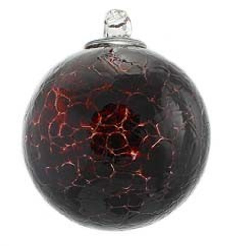 Dark Garnet Red Crackle