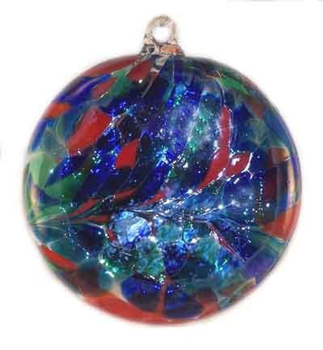 Sun Disk Blue Green Red Mix Iridized