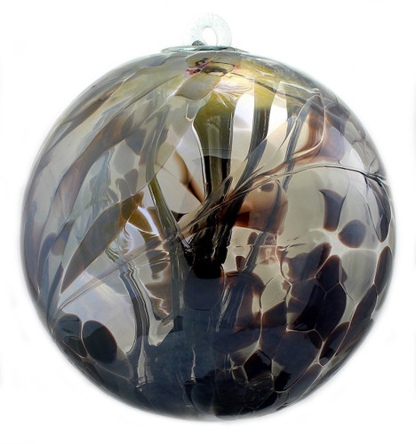 XL Witch Ball "Obsidian" (Iridized)