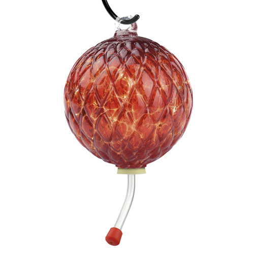 Hummingbird Feeder Diamond Optic Garnet Red
