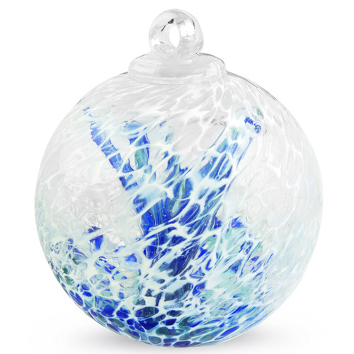 Veiled Witch Ball "Emerald Blue"