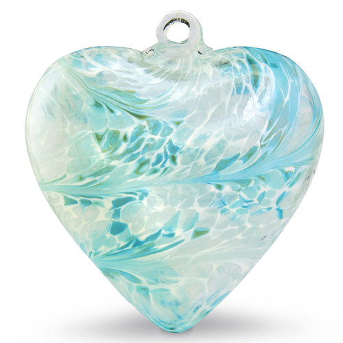 Large Heart "Turquoise" Iridized