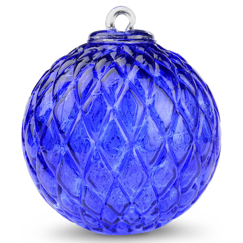 Diamond Optic Friendship Ball, Sari Blue (4 inch)