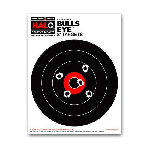 HALO 8" Bullseye Reactive Splatter Gun Shooting Targets by Thompson HALO 8" Bullseye Reactive Splatter Gun Shooting Targets by Thompson