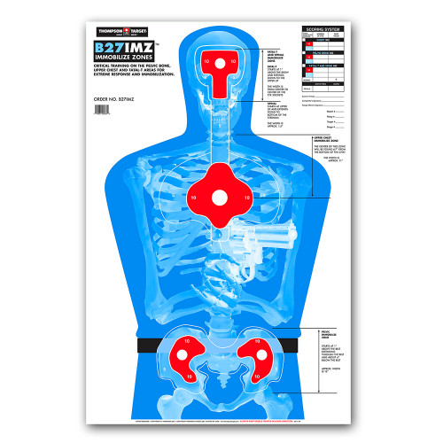 B27-IMZ Life Size Human Silhouette Indoor Gun Range Training Paper Shooting Targets for handgun, pistol, & rifle by Thompson B27-IMZ Life Size Human Silhouette Indoor Gun Range Training Paper Shooting Targets for handgun, pistol, & rifle by Thompson