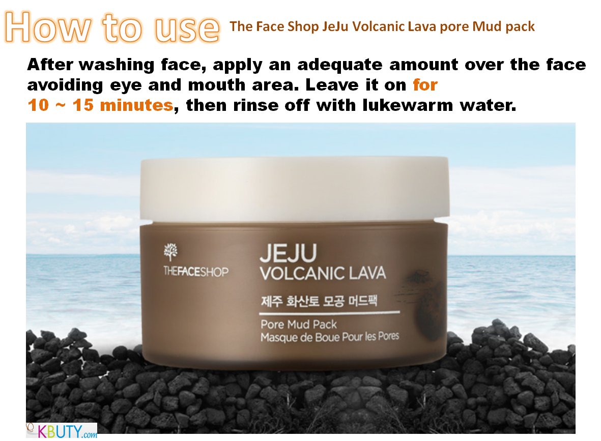 The Face Shop JeJu Volcanic Lava pore Mud pack