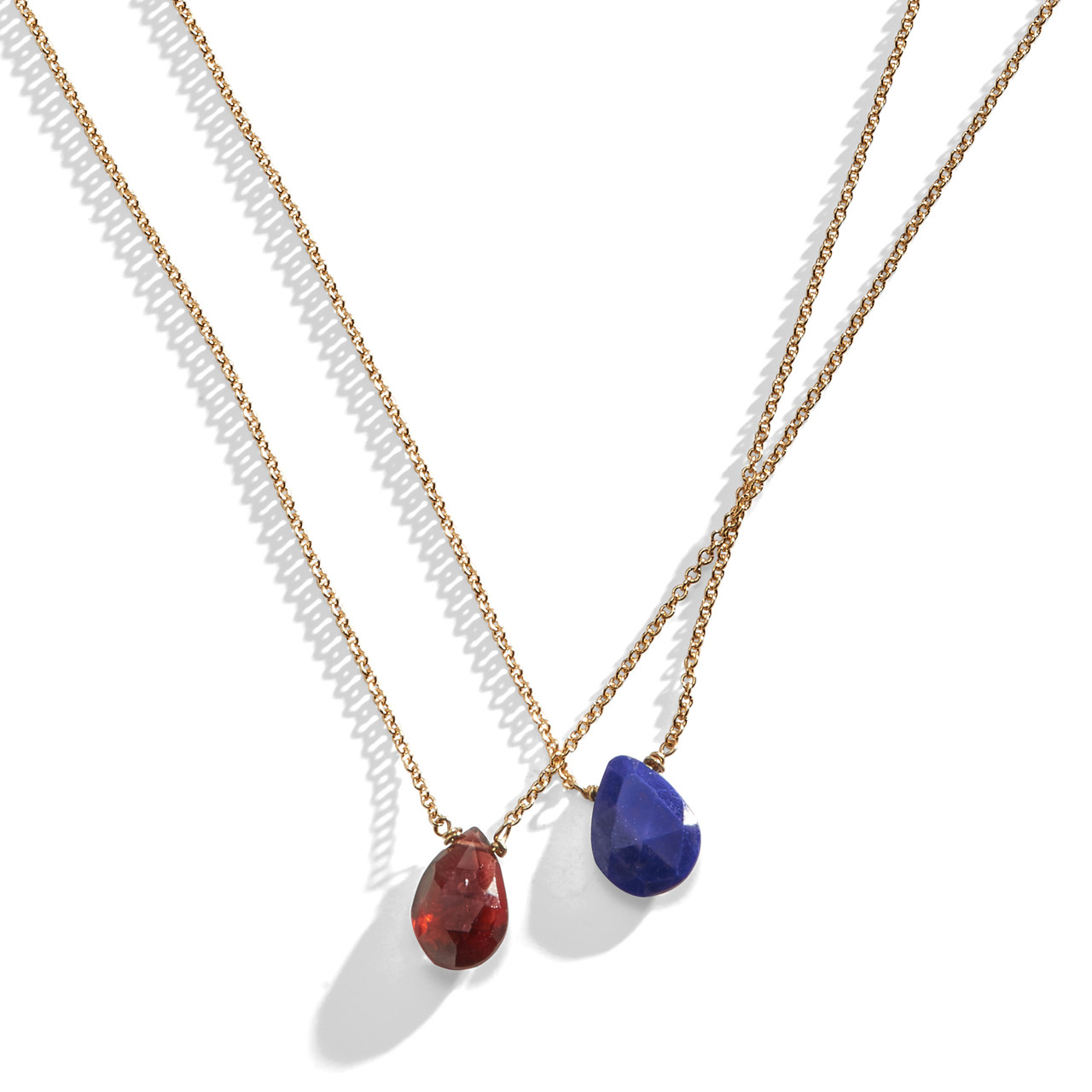 Floating stone necklace clearance