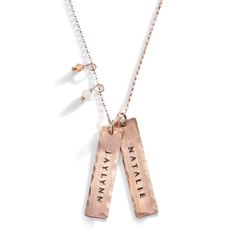 Enchantress Rose Gold Personalized Long Necklace Enchantress Rose Gold Personalized Long Necklace