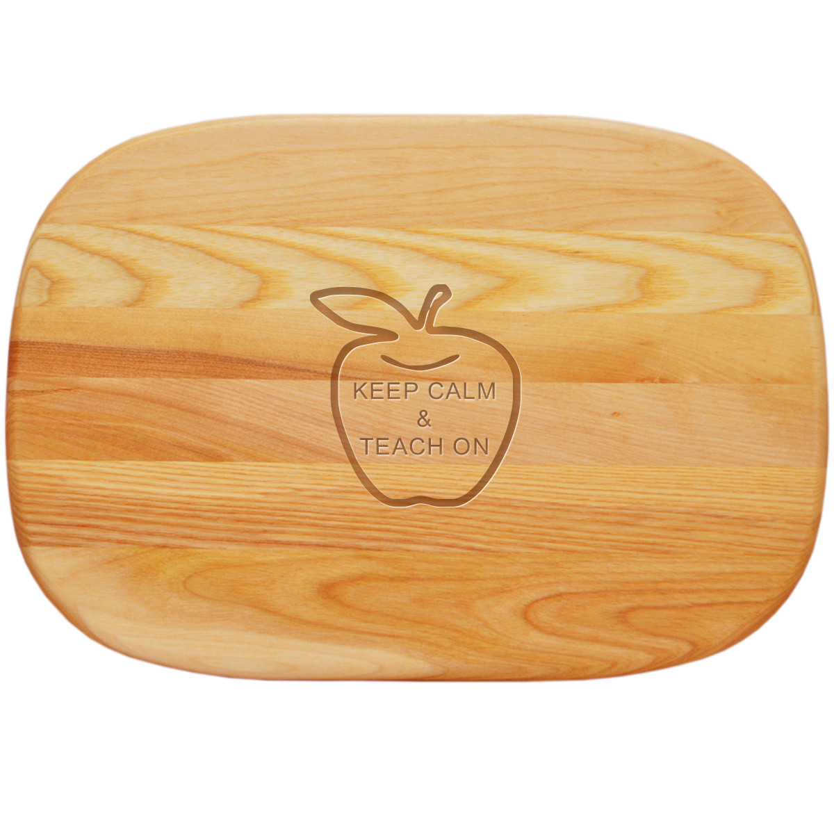 Medium Everyday Cutting Board 15" X 10" Keep Calm and Teach On