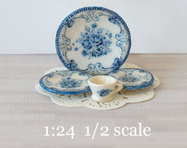 1:24 Blue and White Decals for Dishes 1:24 Blue and White Decals for Dishes