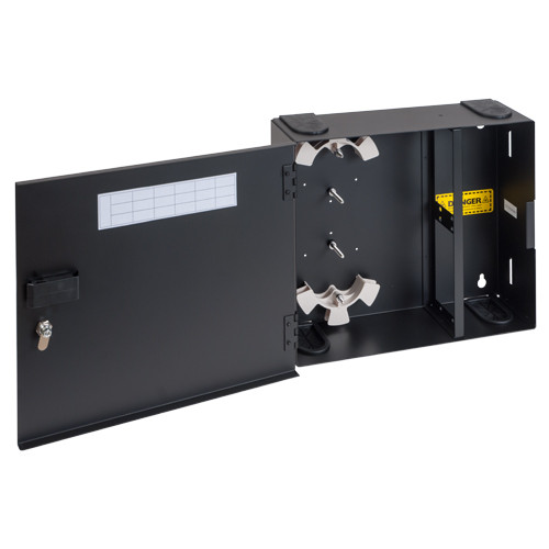 Fiber Optic Empty Wall Mount Enclosure 4 Adapter Panel Spaces Fiber Optic Empty Wall Mount Enclosure 4 Adapter Panel Spaces