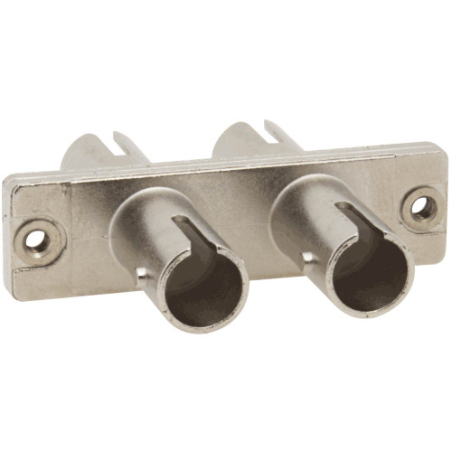 ST to ST Fiber Optic with Duplex Adapter in Metal with Ceramic Sleeve ST to ST Fiber Optic with Duplex Adapter in Metal with Ceramic Sleeve