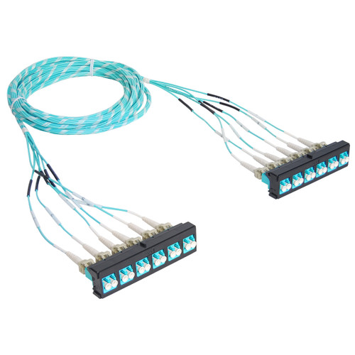 Preterminated Cassette Fiber Optic LC Patch Panel with Cable Assembly 12 Fibers Bezel to Bezel Preterminated Cassette Fiber Optic LC Patch Panel with Cable Assembly 12 Fibers Bezel to Bezel