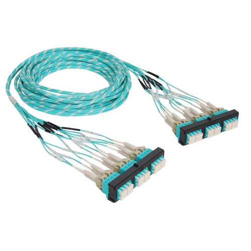 Preterminated Cassette Fiber Optic LC Patch Panel with Cable Assembly 24 Fibers, Bezel to Bezel Preterminated Cassette Fiber Optic LC Patch Panel with Cable Assembly 24 Fibers, Bezel to Bezel