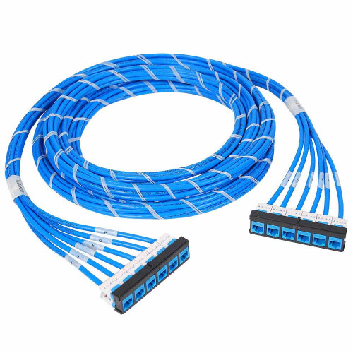 Pre-terminated UTP Cassette Patch Panel with CMR CAT6e Cable Assembly, Bezel to Bezel Pre-terminated UTP Cassette Patch Panel with CMR CAT6e Cable Assembly, Bezel to Bezel