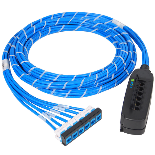 Pre-terminated UTP Cassette Patch Panel with CMR CAT6e Cable Assembly, 6 Ports, Bezel to Mobile Box Pre-terminated UTP Cassette Patch Panel with CMR CAT6e Cable Assembly, 6 Ports, Bezel to Mobile Box