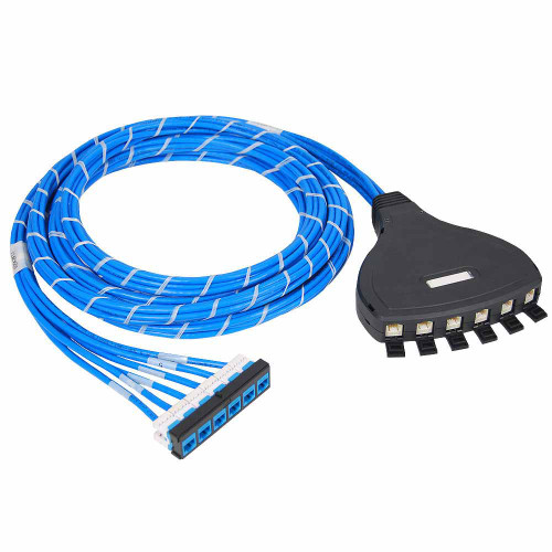 Pre-terminated UTP Cassette Patch Panel with CMR CAT6e Cable Assembly, 6 Ports, Bezel to Outlet Box Pre-terminated UTP Cassette Patch Panel with CMR CAT6e Cable Assembly, 6 Ports, Bezel to Outlet Box