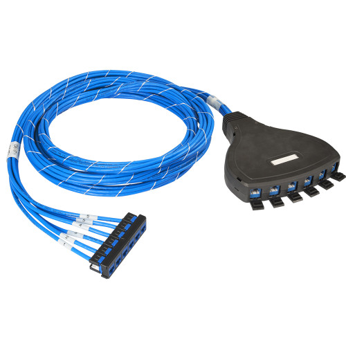 Pre-terminated UTP Cassette Patch Panel with CAT 6A Cable Assembly, 6 Ports, Bezel to Outlet Box Pre-terminated UTP Cassette Patch Panel with CAT 6A Cable Assembly, 6 Ports, Bezel to Outlet Box