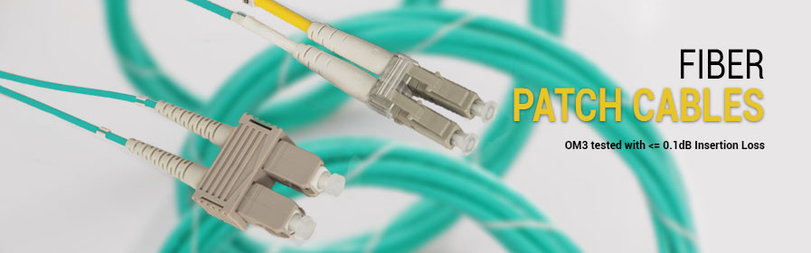 Fiber Patch Cables - OM3 tested with <= 0.1 db Insertion Loss
